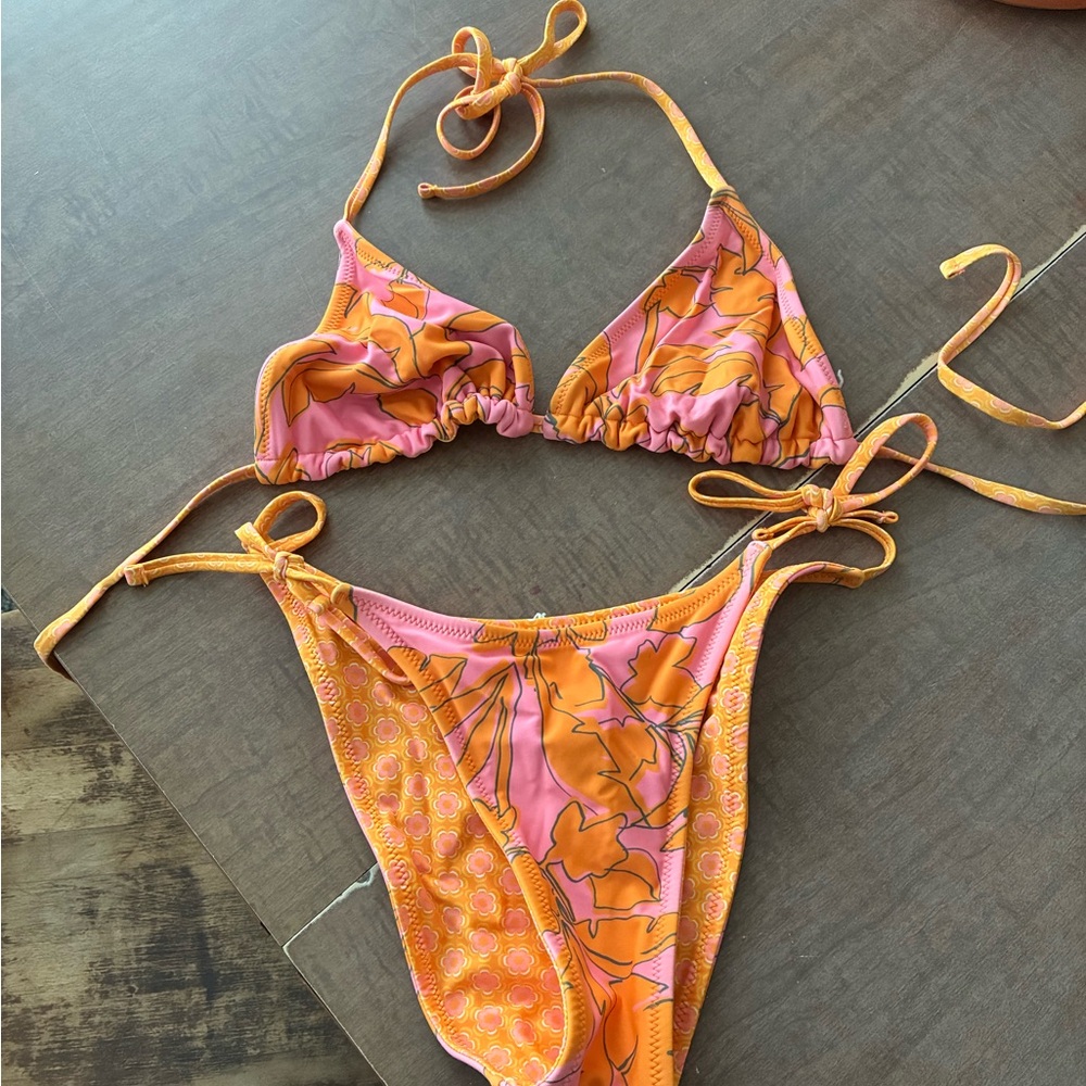 Target Pink and Orange Floral Bikini